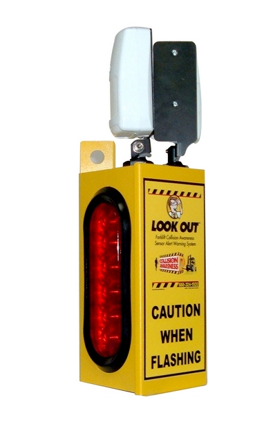 Look Out 1 - Rack Mount - Collision Awareness Look Out 1, Collision Awareness, Collision Safety, Safety Products, Forklift Safety, Warehouse Safety, Collision Awareness, Dock Safety, Dock Awareness, Hall Collision, Office Collision