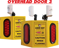 Overhead Door 3 LH - Collision Awareness  Overhead Door 3 LH, Collision Awareness, Collision Safety, Safety Products, Forklift Safety, Warehouse Safety, Collision Awareness, Dock Safety, Dock Awareness, Hall Collision, Office Collision, Door Monitor