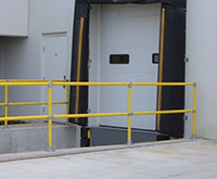 Modular Hand Rail - 42" Post - Collision Awareness HAND-42-POST, Hand Rail, Industrial Hand Rail, Modular Hand Rail, Collision Awareness, Collision Safety, Safety Products, Forklift Safety, Warehouse Safety, Collision Awareness, Dock Safety, Dock Awareness